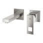 Grohe Eurocube - Mitigeur de lavabo encastré, installation 2 trous, supersteel 19895DC0