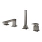 Grohe Eurocube - Mitigeur au bord de baignoire, installation 4 trous, Hard Graphite brossé 19897AL1