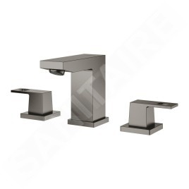 Grohe Eurocube - Mitigeur de lavabo avec vidage, installation à 3 trous,Hard Graphite brossé 20351AL0