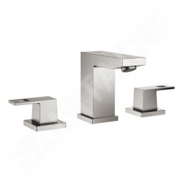 Grohe Eurocube - Mitigeur de lavabo avec vidage, installation à 3 trous, supersteel 20351DC0