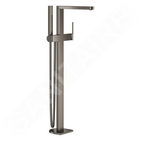 Grohe Plus - Mitigeur de baignoire à monter au sol, Hard Graphite brossé 23846AL3