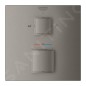 Grohe Grohtherm Cube - Mitigeur thermostatique encastré pour 2 sorties, Hard Graphite brossé 24155AL0