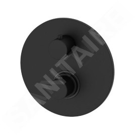 Paffoni Light - Mitigeur thermostatique de douche, encastré, avec corps d’encastrement, 2 sortie, noir mat LIQ018NO