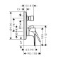 Hansgrohe Rebris E - Mitigeur de baignoire encastré, noir mat 72468670