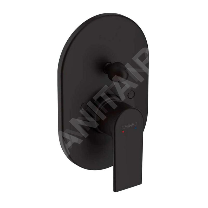 Hansgrohe Vernis Shape - Mitigeur de baignoire encastré, avec corps d’encastrement, noir mat 71472670
