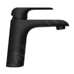 Ravak Flat - Mitigeur de lavabo avec bonde Click-Clack, noir mat X070172