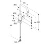 Kludi Pure&Easy - Mitigeur de lavabo avec bec pivotant, chrome 370240565