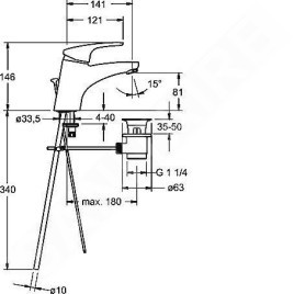 Hansa Mix - Mitigeur de lavabo, chrome 0109218300006