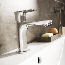 Ideal Standard Connect Air - Mitigeur de lavabo Slim avec vidage, chrome A7007AA