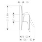 Hansgrohe Metris New - Mitigeur de douche encastré, chrome 31685000 Hansgrohe Metris New - Mitigeur de douche encastré, chrome 31685000