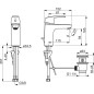 Hansa Pinto - Mitigeur de lavabo XL, chrome 45012283 Hansa Pinto - Mitigeur de lavabo XL, chrome 45012283