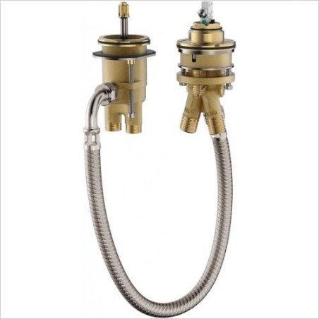 Hansgrohe Corps d’encastrement - Corps d’encastrement de mitigeur 2 trous à monter sur bord de baignoire 13159180