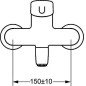 Hansa Medipro - Mitigeur de lavabo mural, chrome 02532203