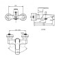 Ideal Standard Connect Air - Mitigeur de baignoire, chrome A7033AA