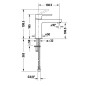 Duravit B.2 - Mitigeur de lavabo, chrome B21020002010
