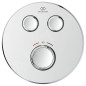 Ideal Standard CeraTherm Navigo - Mitigeur de douche thermostatique encastré pour 2 sorties, chrome A7296AA