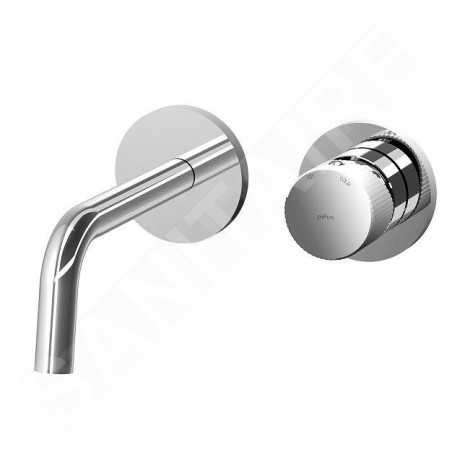 Paffoni Jo - Mitigeur de lavabo encastré avec corps, installation de 2 trous, chrome JO006CR70