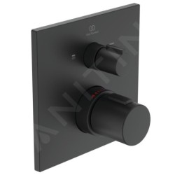 Ideal Standard CeraTherm - Mitigeur de bain thermostatique encastré, noir A7522XG
