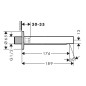 Hansgrohe Finoris - Bec déverseur, chrome 76410000