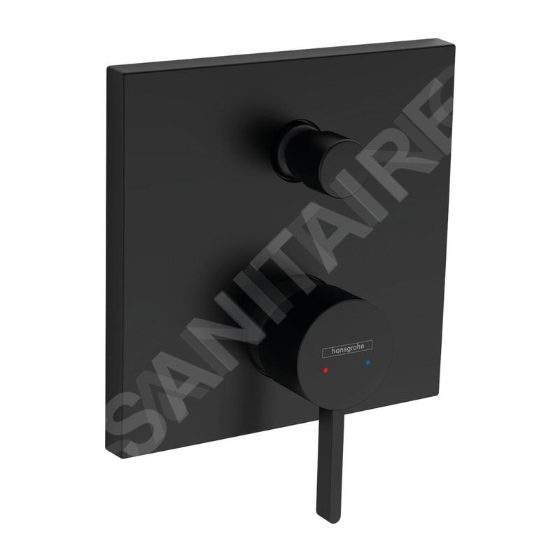 Hansgrohe Finoris - Mitigeur de baignoire encastré, 2 sorties, noir mat 76416670