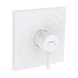 Hansgrohe Finoris - Mitigeur de douche encastré, 1 sortie, blanc mat 76615700