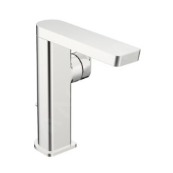 Hansa Stela - Mitigeur de lavabo avec bec pivotant et vidage, chrome 57152273