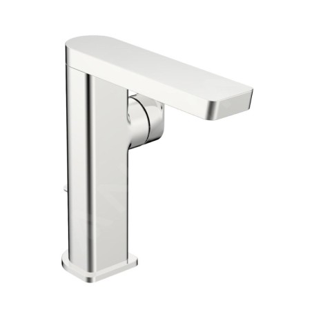 Hansa Stela - Mitigeur de lavabo avec bec pivotant et vidage, chrome 57152273