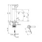 Ideal Standard CeraPlus - Mitigeur de lavabo thermostatique, chrome A6692AA