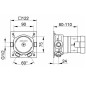 Keuco Accessoires - Corps d'encastrement avec thermostat DN15 59553000070