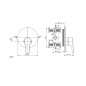 Ideal Standard Ceraplus II - Robinetterie de douche encastrée, chrome A6865AA