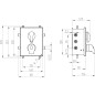 Novaservis Metalia 57 - Mitigeur thermostatique à encastrer pour 2 sorties avec corps d’encastrement, chrome BOX57052RT,0 Novaservis Metalia 57 - Mitigeur thermostatique à encastrer pour 2 sorties avec corps d’encastrement, chrome BOX57052RT,0
