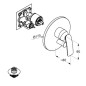 Kludi Balance - Mitigeur à encastrer pour 2 sorties, noir mat/chrome 526508775 Kludi Balance - Mitigeur à encastrer pour 2 sorties, noir mat/chrome 526508775