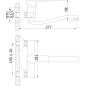 Bruckner Baron - Mitigeur de lavabo avec bec pivotant, chrome 612.015.1