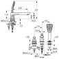 Kludi Balance - Mitigeur pour montage sur bord de baignoire, installation 3 trous, chrome 524470575 Kludi Balance - Mitigeur pour montage sur bord de baignoire, installation 3 trous, chrome 524470575