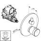 Kludi Balance - Mitigeur thermostatique de baignoire encastré, chrome 528300575 Kludi Balance - Mitigeur thermostatique de baignoire encastré, chrome 528300575