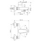Ideal Standard Cerafine D - Mitigeur de baignoire, chrome BC692AA