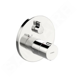 Hansa Home - Mitigeur thermostatique de baignoire encastré, avec 2 vannes d'arrêt, chrome 88629045