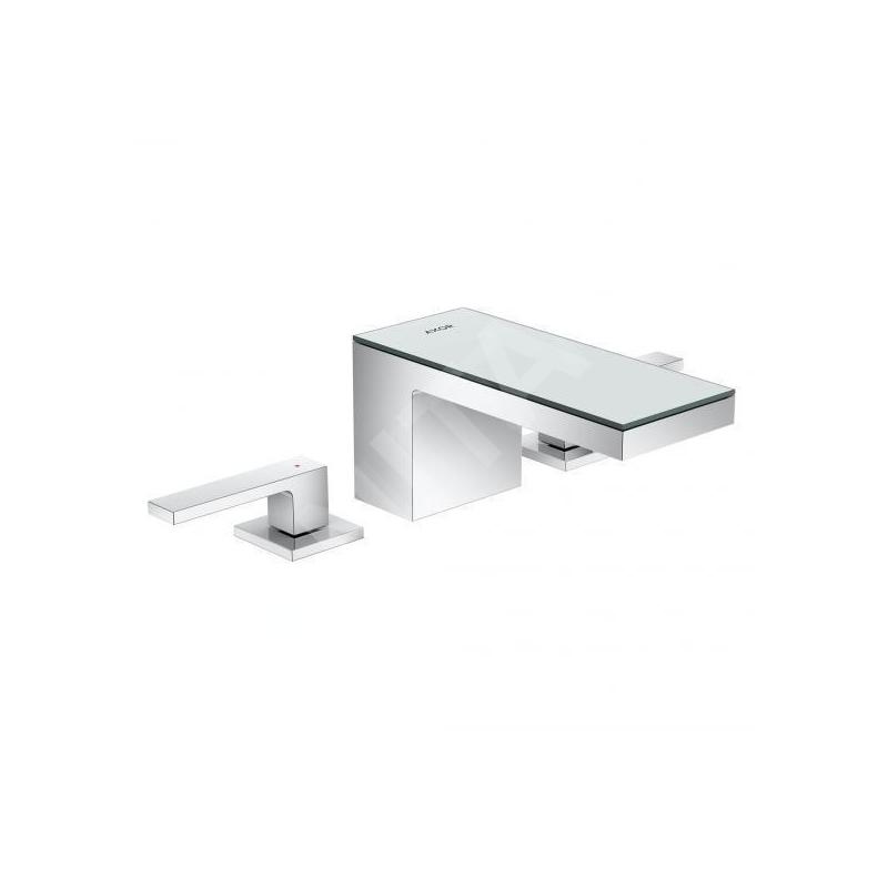 Axor MyEdition - Mitigeur de lavabo, avec garniture de vidage Push-Open, 3 trous chrome/verre mirroir 47050000
