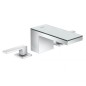 Axor MyEdition - Mitigeur de lavabo, avec garniture de vidage Push-Open, 3 trous chrome/verre mirroir 47050000