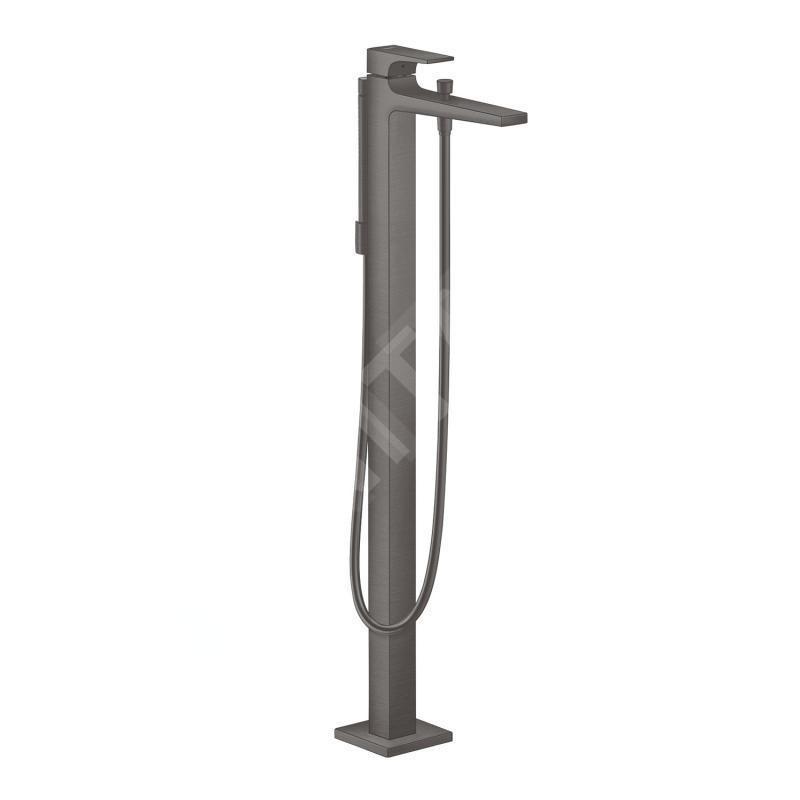 Hansgrohe Metropol - Mitigeur de baignoire à monter au sol, noir chromé brossé 32532340