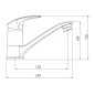 Novaservis Metalia 57 - Mitigeur de lavabo avec bec pivotant, chrome 57096,0 Novaservis Metalia 57 - Mitigeur de lavabo avec bec pivotant, chrome 57096,0