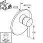 Kludi Bozz - Mitigeur de douche encastré, chrome 386550576 Kludi Bozz - Mitigeur de douche encastré, chrome 386550576