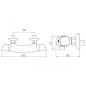 Novaservis Metalia 57 - Mitigeur thermostatique de douche, chrome 57961/1,0