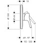 Hansgrohe Talis S - Mitigeur de douche encastré, chrome 72605000