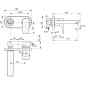 Ideal Standard Tesi - Mitigeur de lavabo encastré, chrome A6578AA