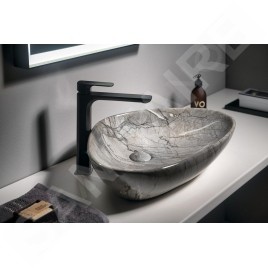 Sapho Spy - Mitigeur de lavabo sans bonde, noir mat PY07/15
