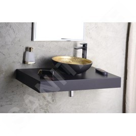 Sapho Spy - Mitigeur de lavabo sans bonde, noir mat PY07/15