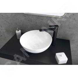 Sapho Spy - Mitigeur de lavabo sans bonde, noir mat PY07/15