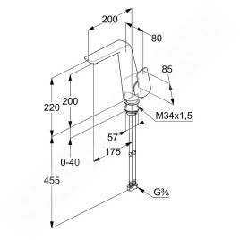 Kludi Ameo - Mitigeur de lavabo, chrome 410240575