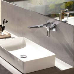 Hansgrohe Metropol - Mitigeur de lavabo encastré, installation 2 trous, chrome 74525000